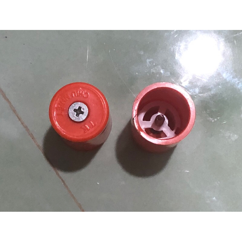 Béc bít vít phun mưa màu cam phi 21/27, béc bít vít inox 304