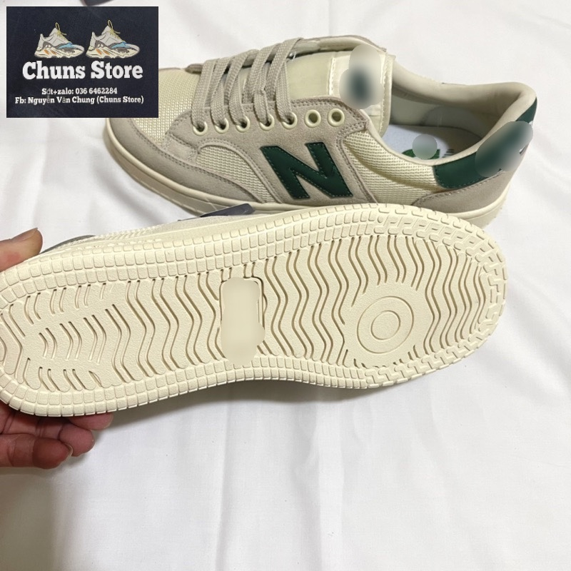 Giày thể thao anm nữ CT NB crt 300 2.0 xám xanh lá nam nữ cao cấp, giày NB 300 pro đế cao kem xám mới full hộp