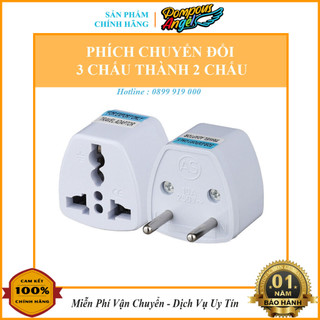 Phích chuyển đổi 3 chấu thành 2 chấu cho đồ gia dụng nội địa Trung