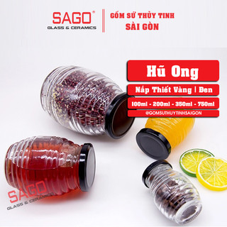 Hũ thủy tinh ong nắp thiết 100ml , 200ml , 350ml , 750ml | tùy chọn dung tích