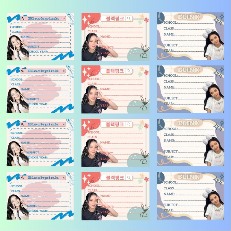 SET NHÃN VỞ BLACKPINK