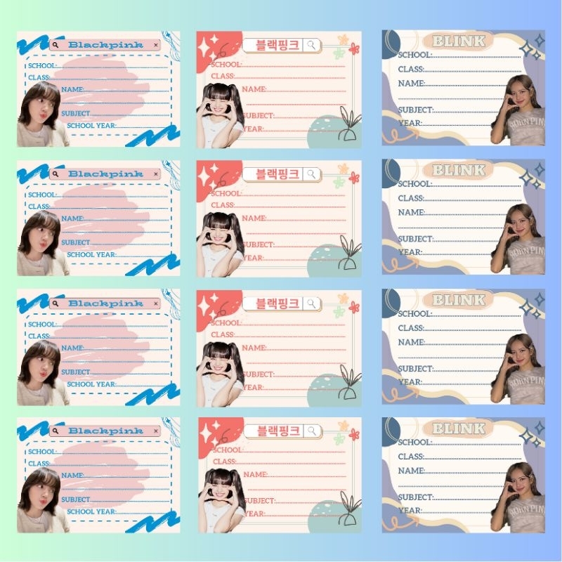 SET NHÃN VỞ BLACKPINK