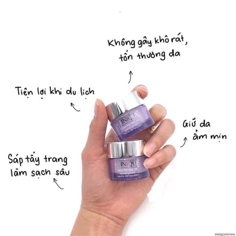 Sáp tẩy trang dịu nhẹ siêu sạch Clinique Take The Day Off Cleansing Balm có sẵn