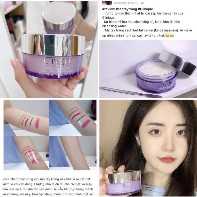 Sáp tẩy trang dịu nhẹ siêu sạch Clinique Take The Day Off Cleansing Balm có sẵn