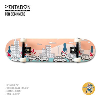 Ván Trượt Skateboard PENTAGON TRAFFIC ACCIDENTS CITY COMPLETE 8.0
