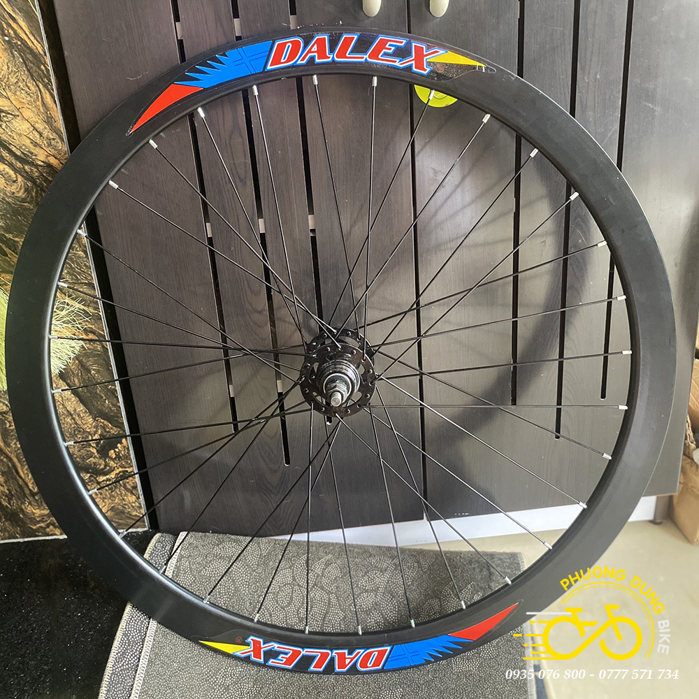 Vành nhôm không nan hoa xe đạp DALEX 700Cx40mm 32 lỗ