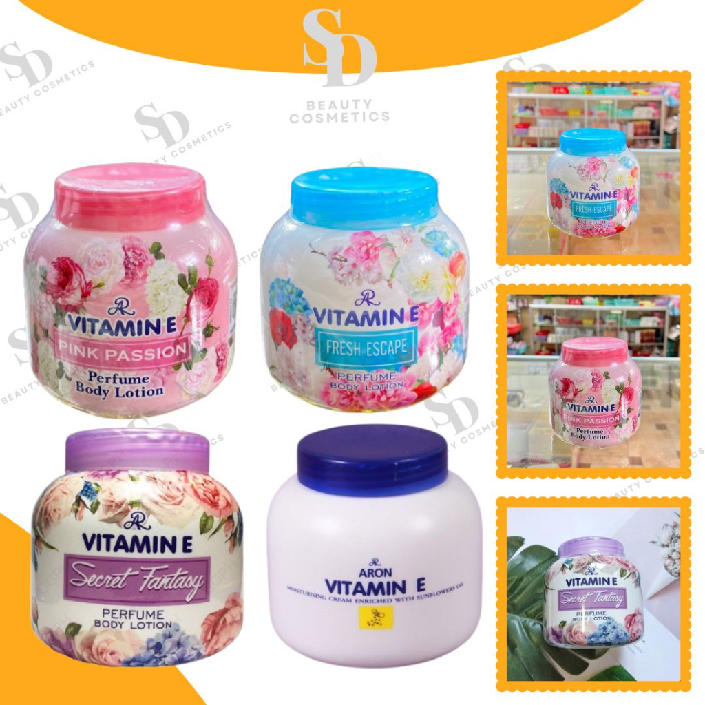 Kem dưỡng toàn thân Hương Nước Hoa Aron Vitamin E Body Cream 200g - Thái Lan