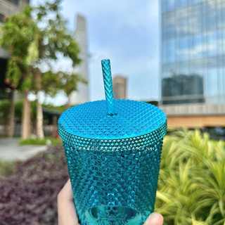 [Chính hãng] Ly Starbucks Studded Blue Chrome 473/710ml