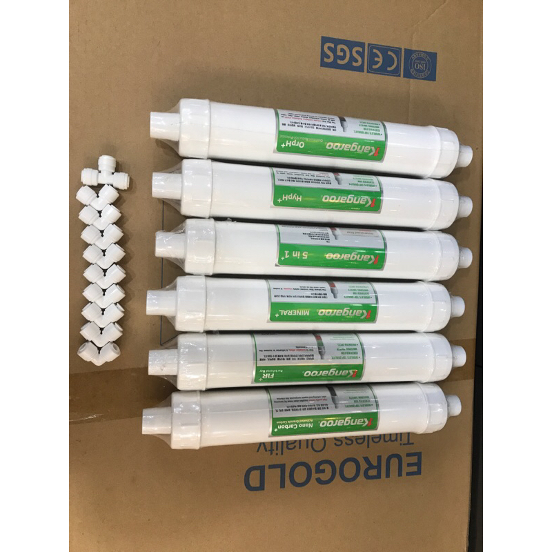BỘ 6 LÕI LỌC NƯỚC KANGAROO  5,6,7,8,9,10 THAY CHO MODEL KG100HP - KG100HC - KG100HB - KG100HG - KG100HK