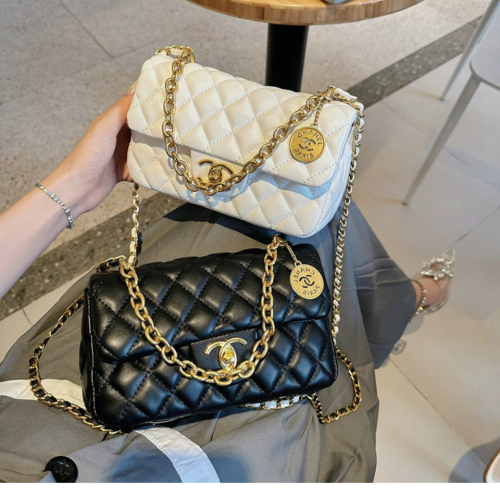 Túi xách tay thời trang da PU mềm hình trám, form túi cứng da mềm dân công sở