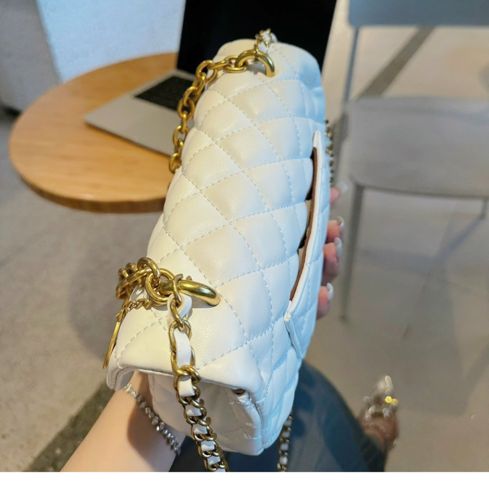 Túi xách tay thời trang da PU mềm hình trám, form túi cứng da mềm dân công sở