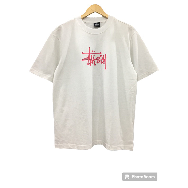 Áo thun STUSSY logo màu hồng dễ thương, áo phông cao cấp chuẩn chính hãng
