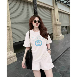 SET SHORT THÊU LOGO GU.CCI CAO CẤP