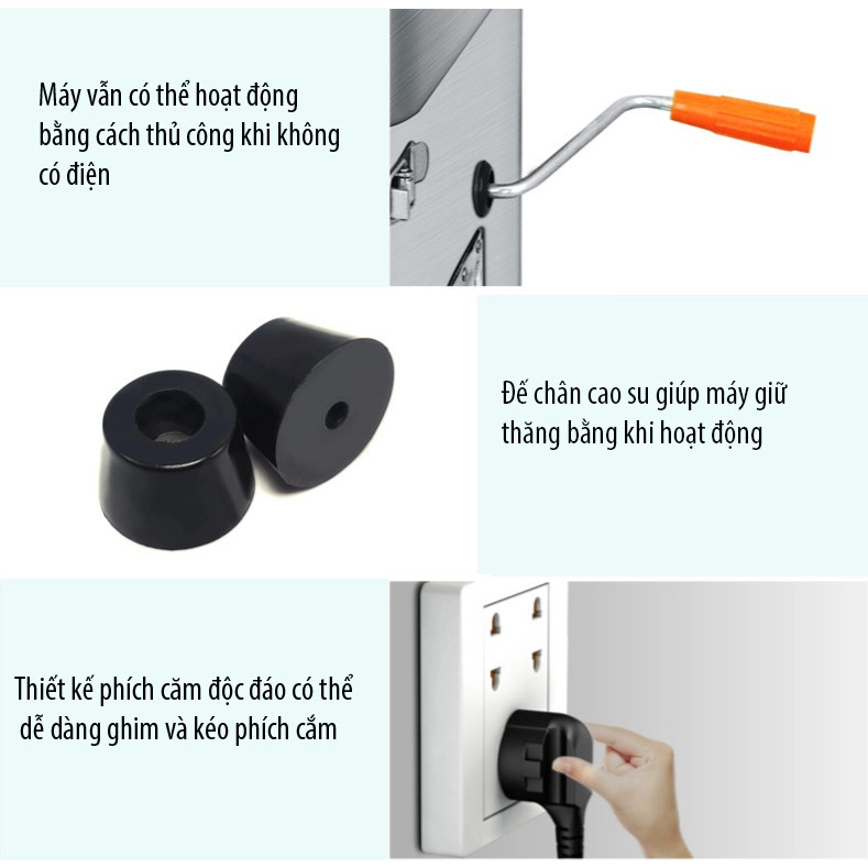 Máy thái thịt tươi sống HD90 thái thịt phở bò thịt nướng bún chả  đa năng công xuất 850w thay được bộ dao 2 - 20mm