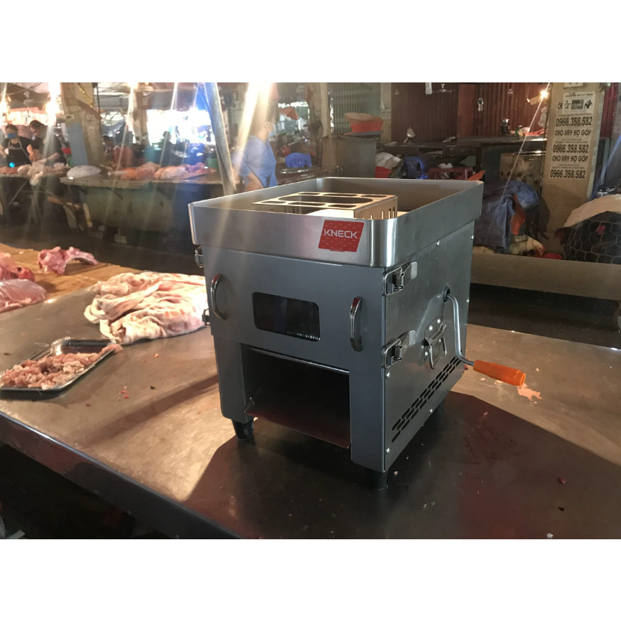 Máy thái thịt tươi sống HD90 thái thịt phở bò thịt nướng bún chả  đa năng công xuất 850w thay được bộ dao 2 - 20mm