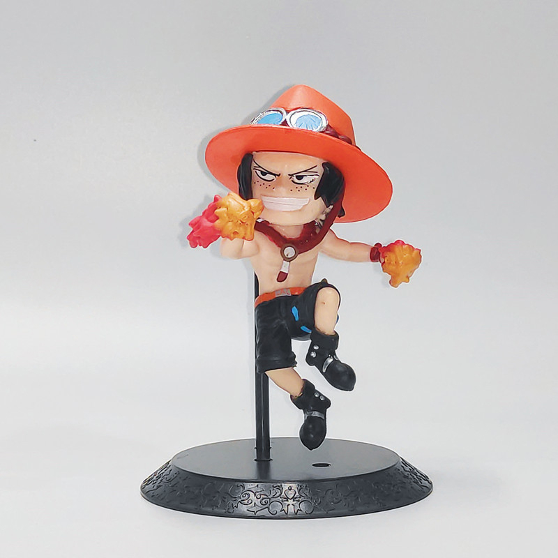 Mô hình Anime 6 nhân vật trong One Piece Luffy Ace Sabo Grap Roger Rayleigh cao 10-11cm - Shin Case