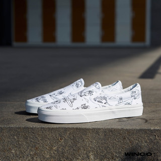 (Giày Vans Chính Hãng) Slip On Low Tide / True White