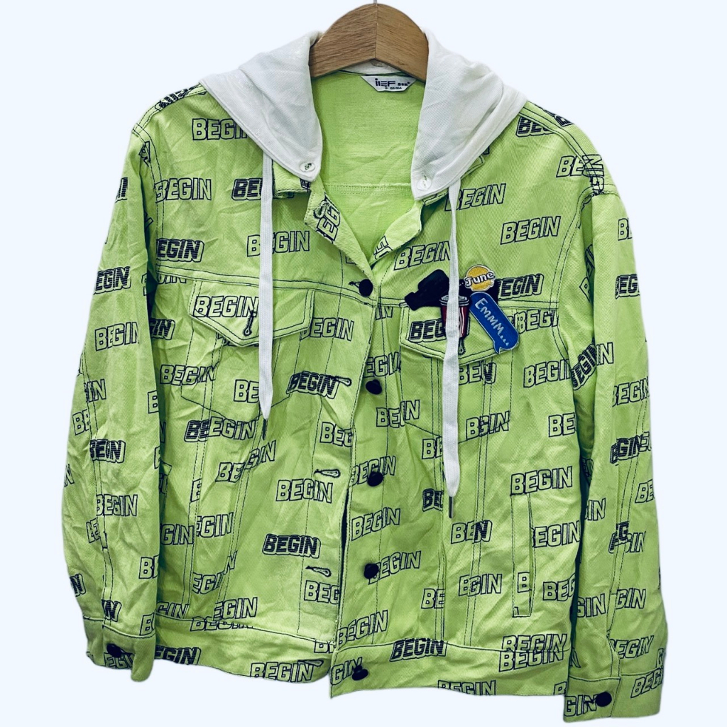 Áo Khoác Jean Tay Dài 2hand Unisex, Áo Khoác Denim Croptop Và Form To Nam Nữ Mùa Hè Secondhand