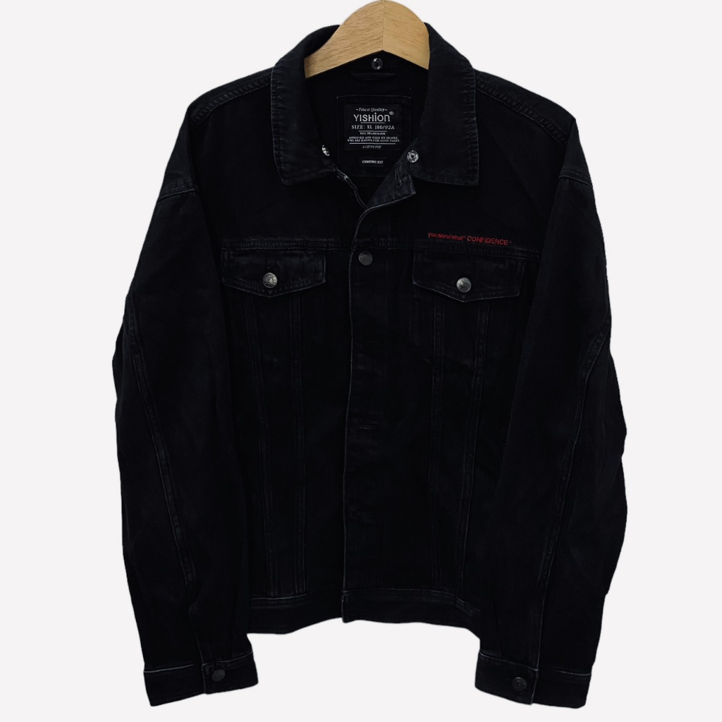 Áo Khoác Jean Tay Dài 2hand Unisex, Áo Khoác Denim Croptop Và Form To Nam Nữ Mùa Hè Secondhand