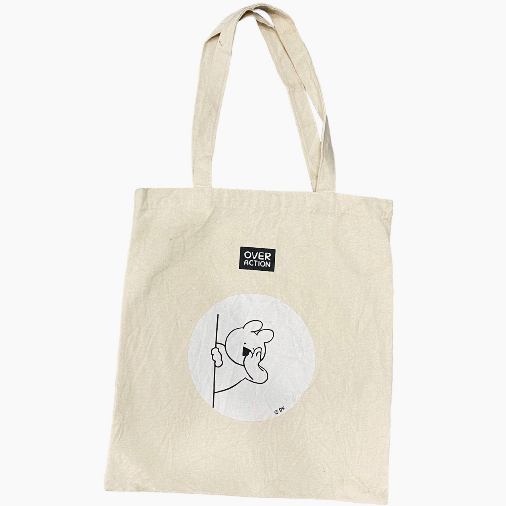 Túi Vải Đeo Vai Secondhand Mùa Hè, Túi Tote Phong Cách Hàn Quốc Nam Nữ