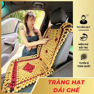 Lót ghế hạt gỗ phù hợp mọi dòng xe con, xe tải gỗ tự nhiên