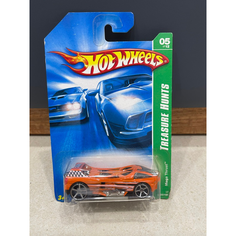 Xe mô hình đồ chơi cơ bản Hotwheels 1:64 - TREASURE HUNT (T-HUNT) - Mega Thrust