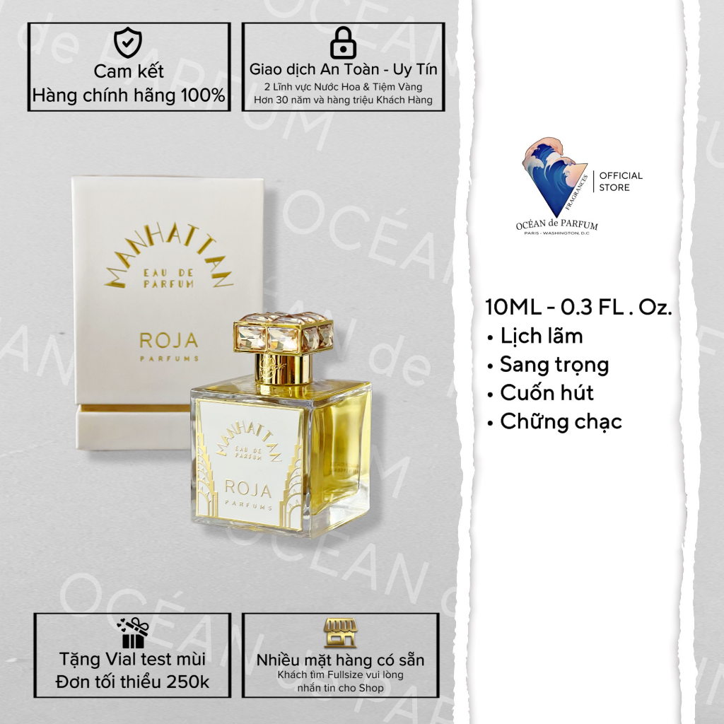 Nước hoa unisex Roja Parfums Manhattan EDP 5ML 10ML