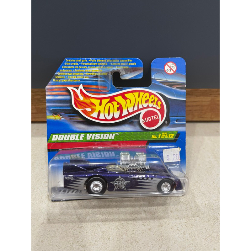 Xe mô hình đồ chơi cơ bản Hotwheels 1:64 - TREASURE HUNT (T-HUNT) - Double Vision (bánh cao su)