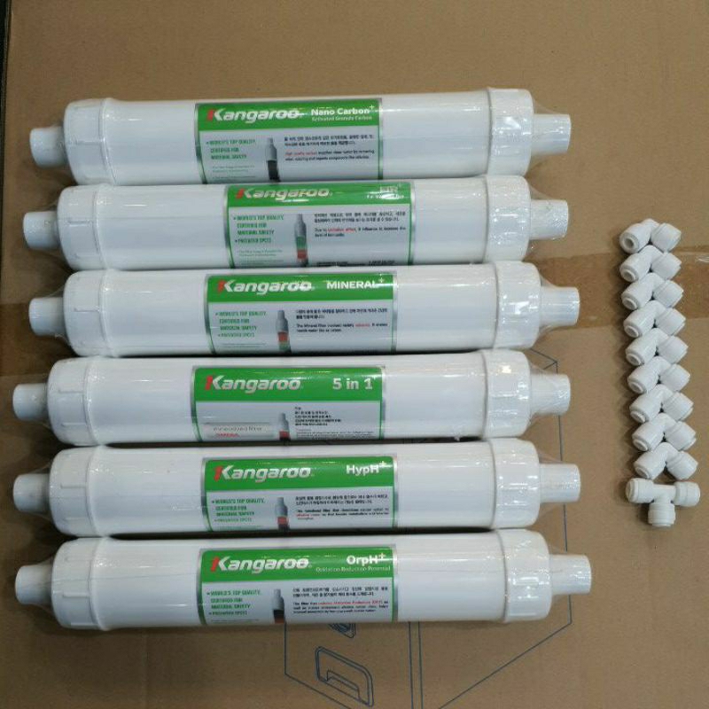Combo 6 Lõi lọc nước 5678910 Hydrogen Kangaroo chính hãng