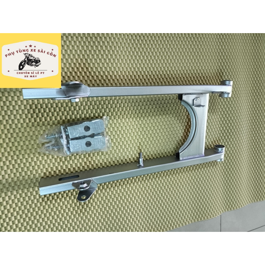 Gấp kiểu Jupiter 50cm cho xe Sirius, Jupiter màu bạc tặng kèm pát tăng sên và pát giữ má đùm