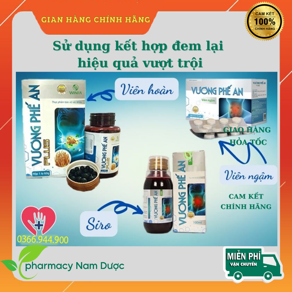 Combo 2 Hộp Vương Phế An Chính Hãng - Giảm Đau Rát Họng, Viêm Họng Hạt