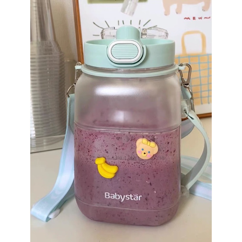 CHÍNH HÃNG- MÁY SINH TỐ CẦM TAY BABY STAR DUNG TÍCH 1L PIN 1500mah- Mẹ Mun order