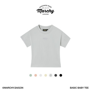 MARCHY - Basic Baby Tee - Áo thun nữ trơn