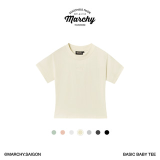 MARCHY - Basic Baby Tee - Áo thun nữ trơn