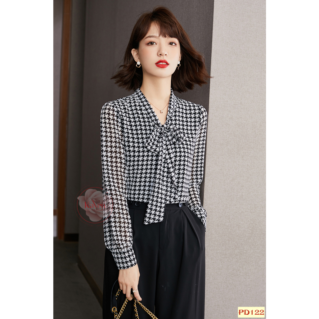 Sơ mi nữ lụa én tay dài KevaFashion - PD122