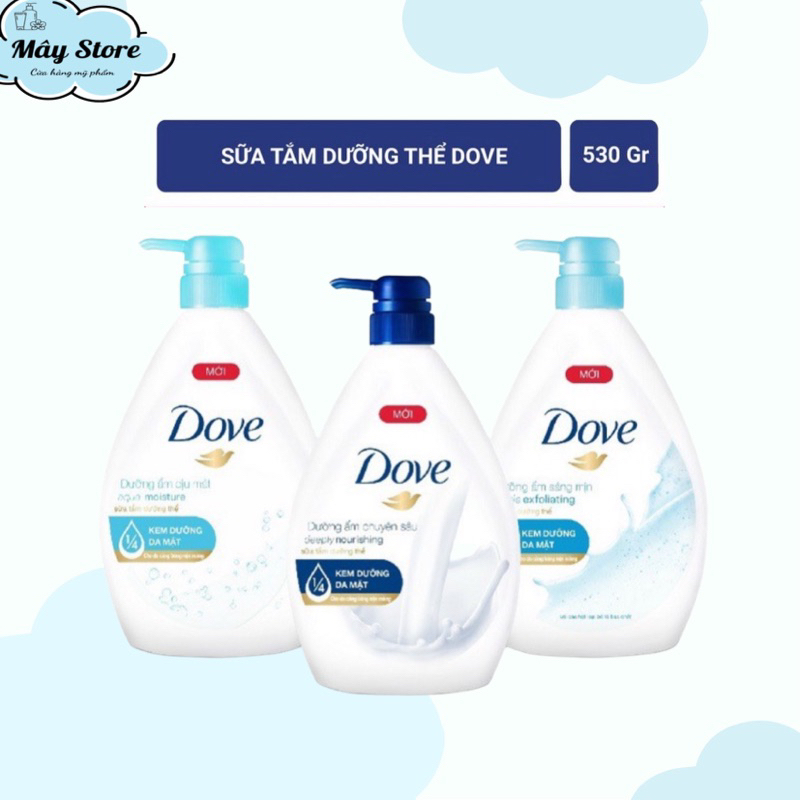 Sữa tắm dưỡng thể Dove dưỡng ẩm chuyên sâu 530g