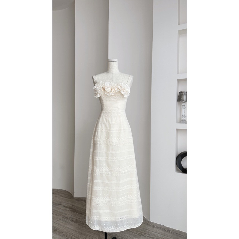 [RÁCH STORE] Đầm - 183 - 2 Dây - Hoa Ngực