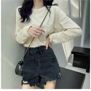 Áo nữ tay dài LAM, áo thun tay dài cổ tròn dáng rộng phong cách hàn quốc trẻ trung. áo tay dài thun cotton xược dày dặn