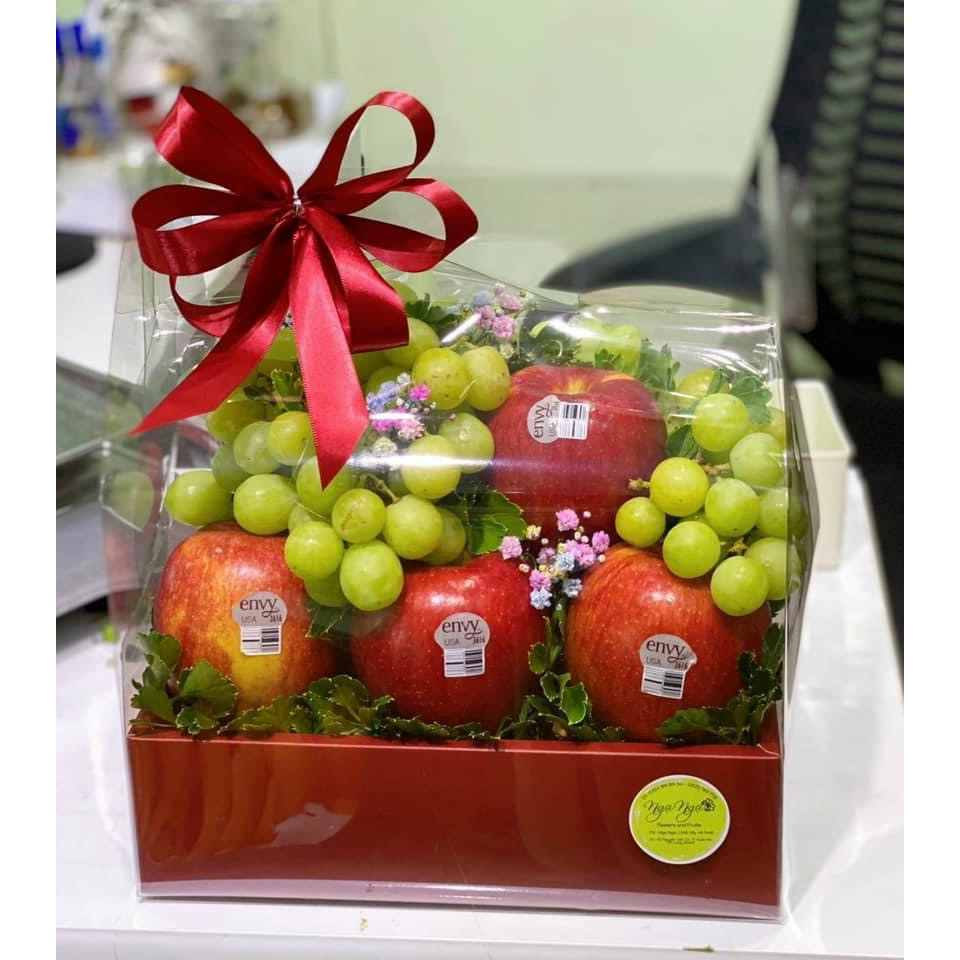 Túi Hộp Mica Vali Siêu Đẹp 2 Màu. Đựng Quà Tặng, Trái Cây Nhập Khẩu