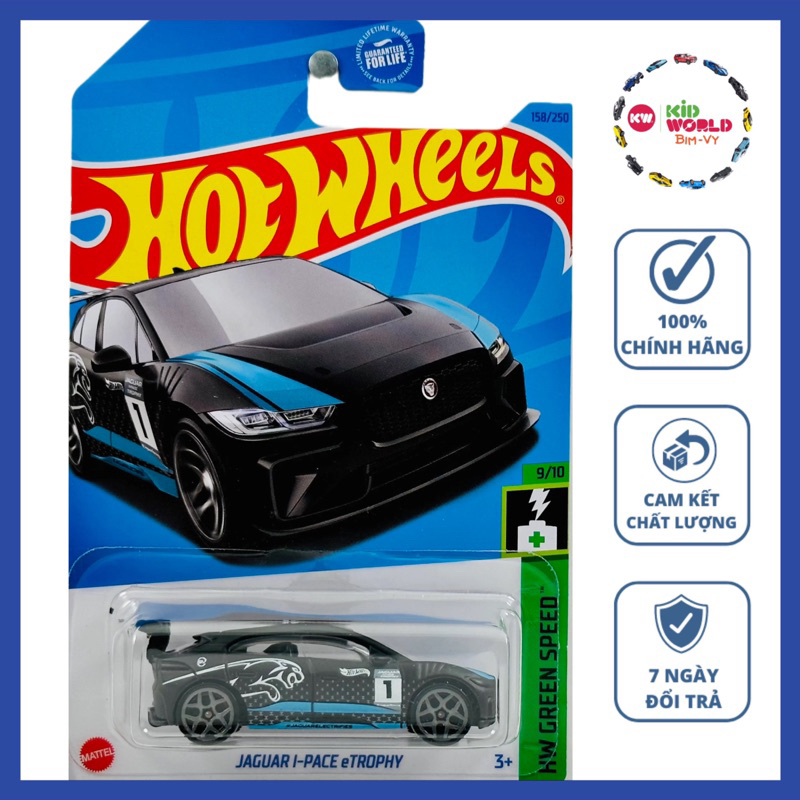 Xe mô hình Hot Wheels basic Jaguar I-Space eTrophy HKH60.