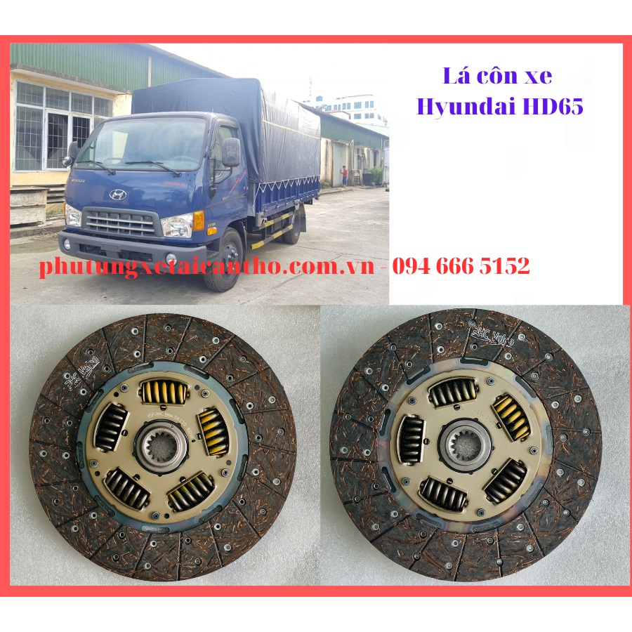 Bố ly hợp, lá côn xe Hyundai HD65- Hàng Mobis chính hãng 41100 5K120 -Bản 275mm 14 răng