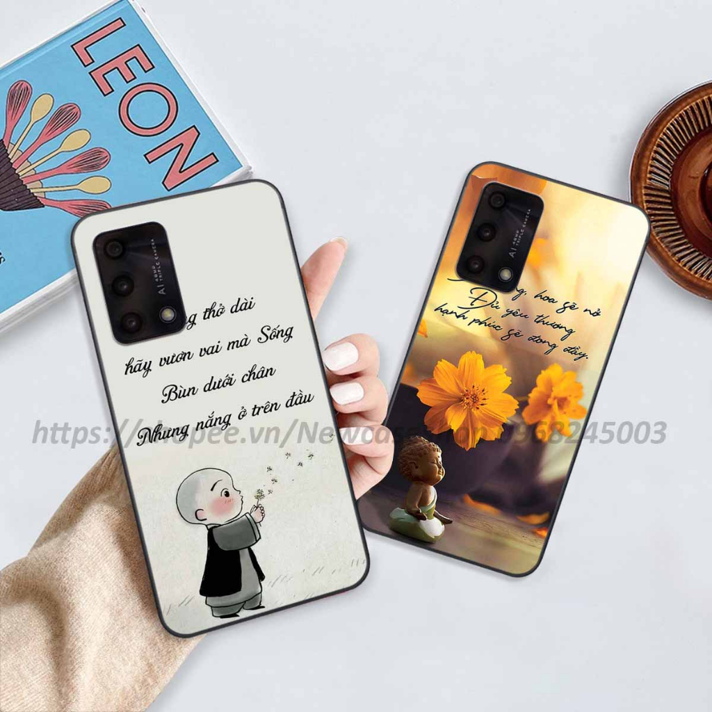 Ốp lưng Oppo A74 / A95 4G / A94 / A54 4G / A54 5G / A93 5G in hình thư pháp,tâm an vạn sự an giản dị