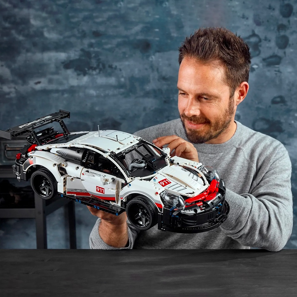 Mô hình  siêu xe PORSCHE 911 RSR , mô hình technic tỉ lệ 1:10 1580 PCS , BẢN ĐẸP SIÊU CHI TIẾT