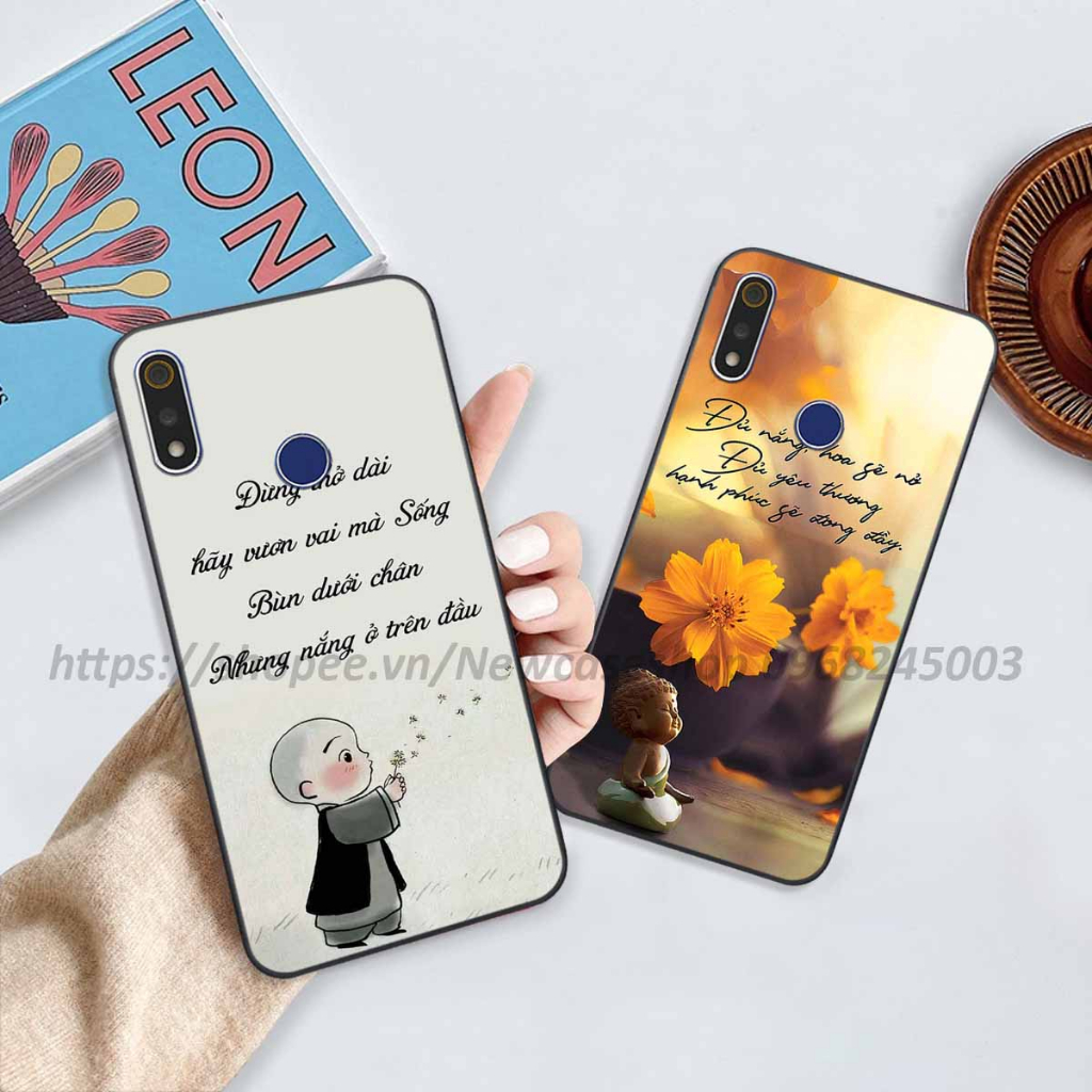 Ốp lưng Realme 3 / 3X / 3 Pro in hình thư pháp,tâm an vạn sự an giản dị