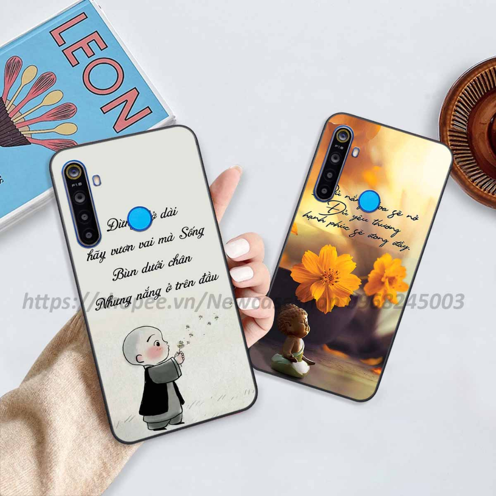 Ốp lưng Realme 5 / 5 Pro / C3 in hình thư pháp,tâm an vạn sự an giản dị