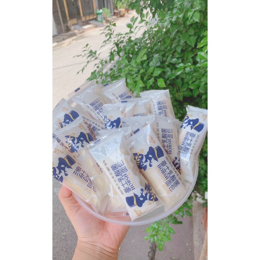 Bánh sữa chua Đài loan ông già Horsh hộp 1kg DMN House DR478, bánh sandwich sữa chua siêu mềm mịn, thơm ngon, ngọt vừa