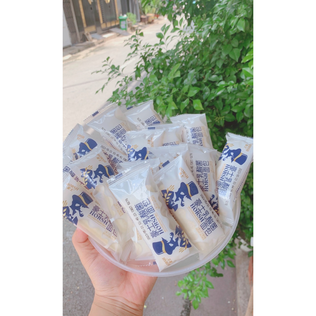 Bánh sữa chua Đài loan ông già Horsh hộp 1kg DMN House DR478, bánh sandwich sữa chua siêu mềm mịn, thơm ngon, ngọt vừa
