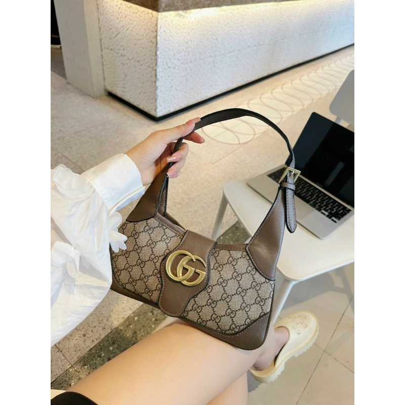 Túi kẹp nách GC new, túi xách nữ fulllogo