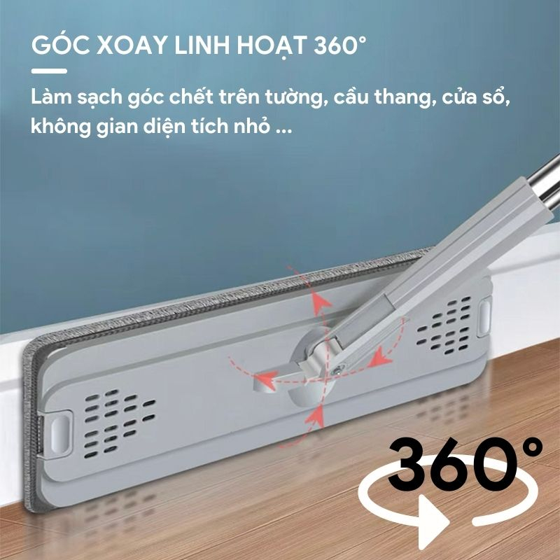 Cây Lau Nhà Thông Minh Tự Vắt GOSO Plus, Chổi Lau Nhà Xoay 360 Độ, Tách Chiết Nước Bẩn Hiện Đại GSP | BigBuy360 - bigbuy360.vn