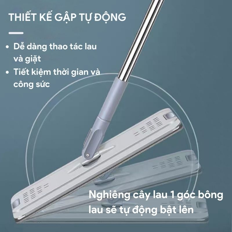 Cây Lau Nhà Thông Minh Tự Vắt GOSO Plus, Chổi Lau Nhà Xoay 360 Độ, Tách Chiết Nước Bẩn Hiện Đại GSP | BigBuy360 - bigbuy360.vn